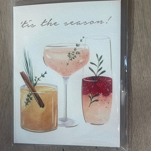 Tis the Season Cocktail Card