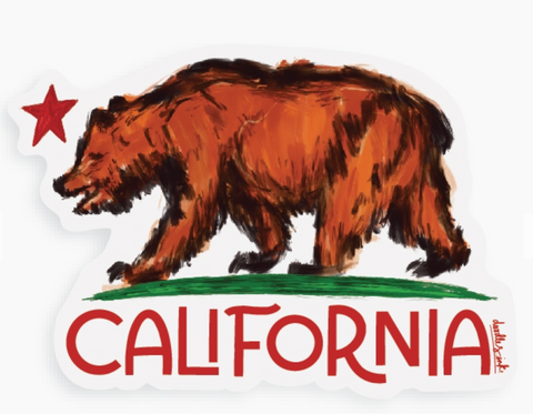 CA Republic Bear Sticker