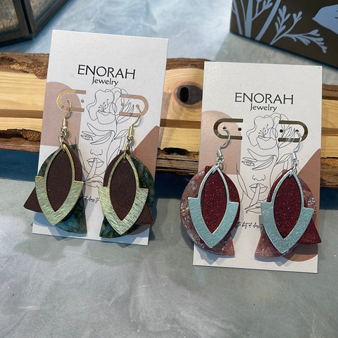 Chocolates Earrings by Enorah Jewelry