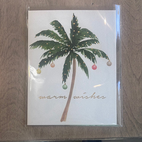 Warm Wishes Palm Tree Card