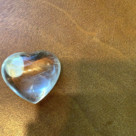 Clear Quartz heart