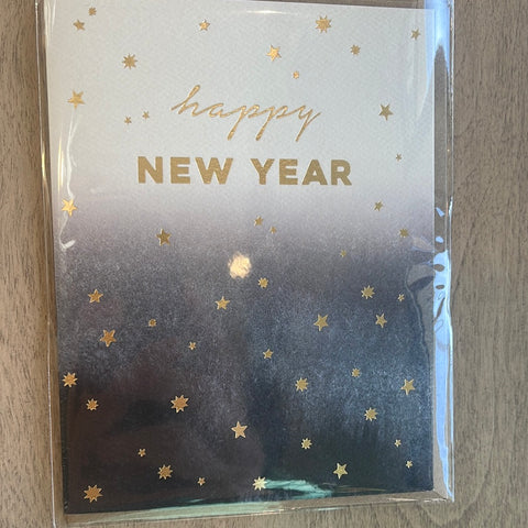 Happy New Year Stars Card