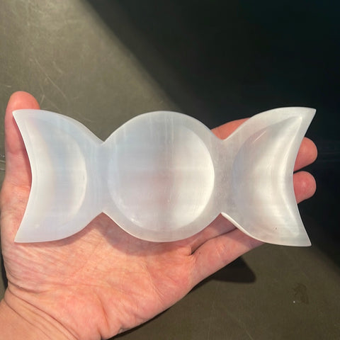 Selenite Moon Phase Dish