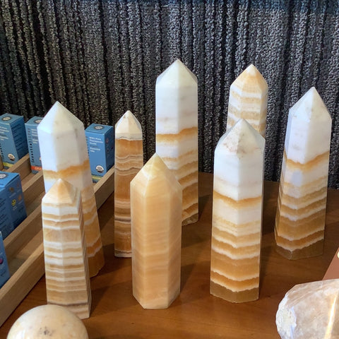 Orange Calcite Tower