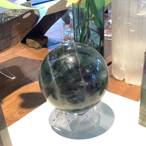 Rainbow Fluorite Sphere