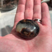 Serpentine Jade Palm Stone