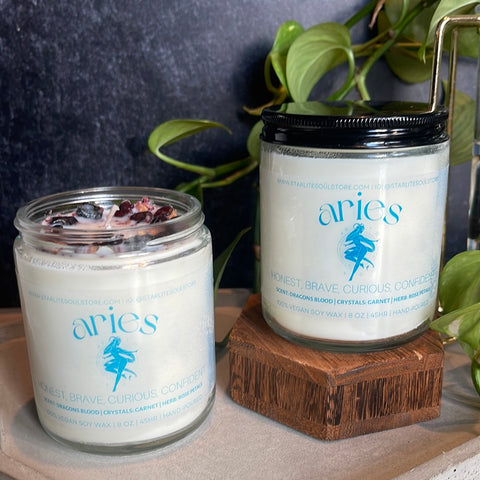 Zodiac Crystal Candle Collection