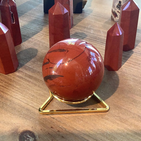 Red Jasper sphere