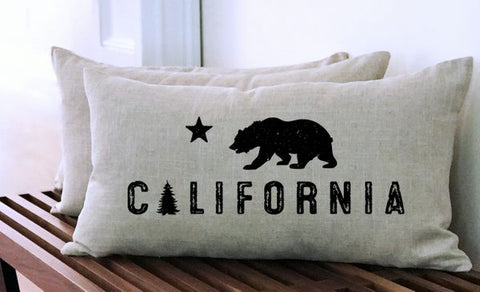 California Bear Pillow