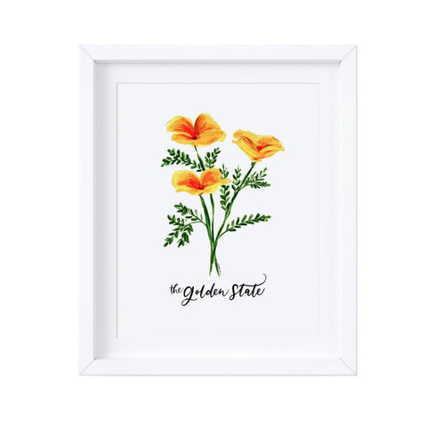 CLEARANCE: California Golden State Poppy Art Print