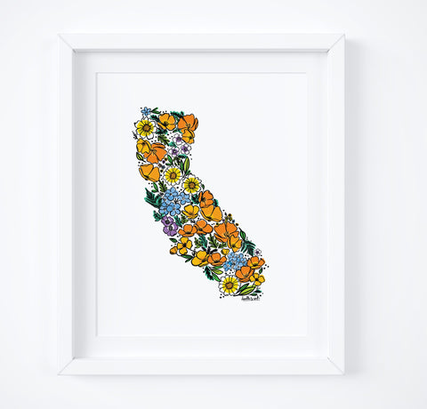 CLEARANCE: California Wildflowers Art Print
