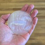 Selenite Zodiac Sigil Altar Plate