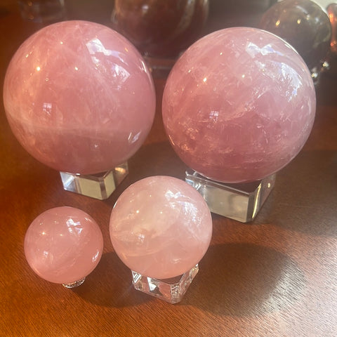 Star Rose Quartz Sphere