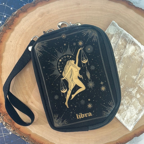 Zodiac Wristlet Pouch