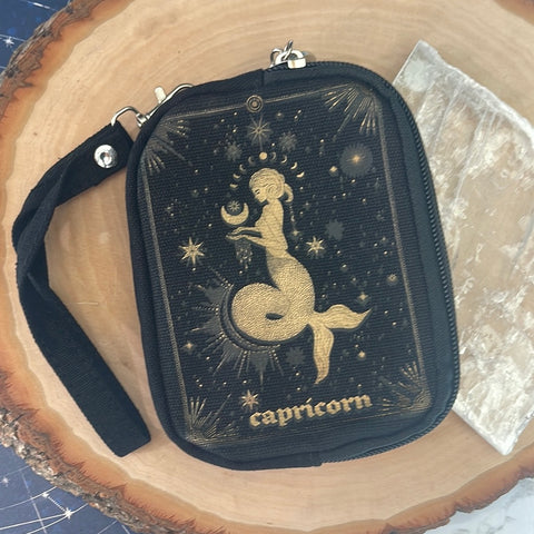 Zodiac Wristlet Pouch