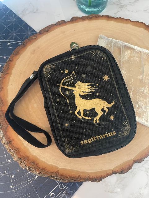 Zodiac Wristlet Pouch