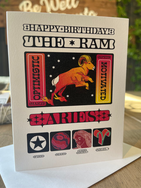 Zodiac Birthday Card