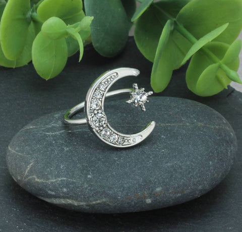 Moon / Star Ring