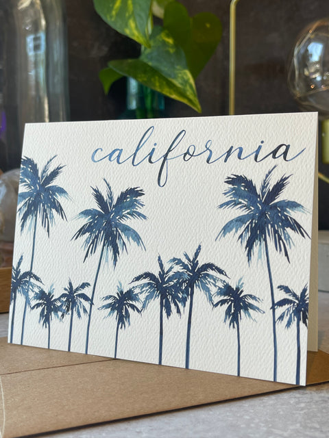 California Palm Trees Greeting Card