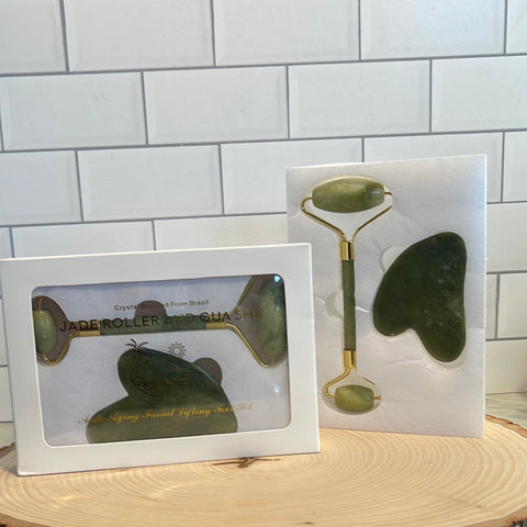 Jade Gua Sha Beauty Set