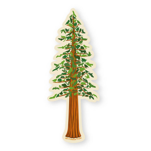 CA Wildlife Redwood Sticker