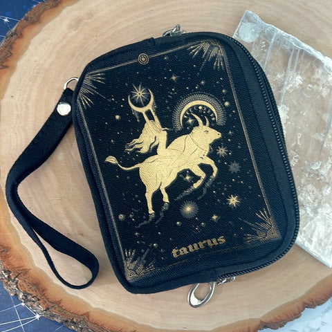 Zodiac Wristlet Pouch