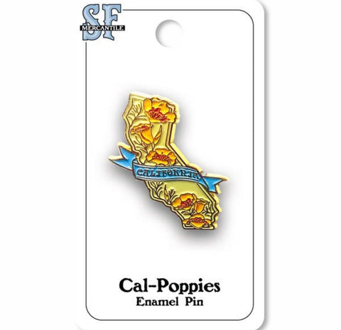CA Poppies State Pin