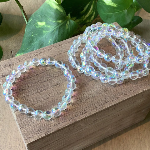 8mm Standard Bead Crystal Bracelet