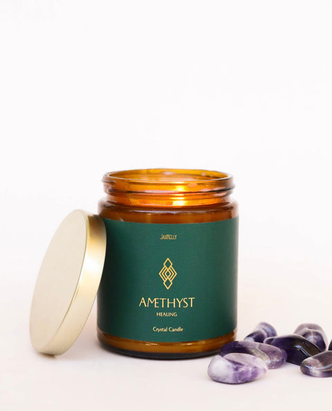 Crystal Candle - Amethyst