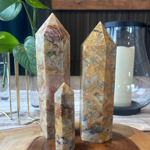 Crazy Lace Agate Tower