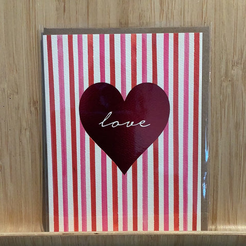 Red Love Heart Card