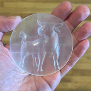 Selenite Zodiac Sigil Altar Plate