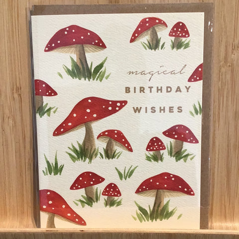 Magical Mushroom Birthday Card