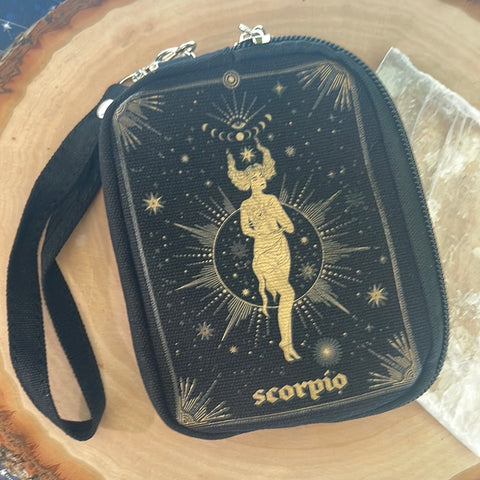 Zodiac Wristlet Pouch
