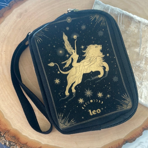 Zodiac Wristlet Pouch