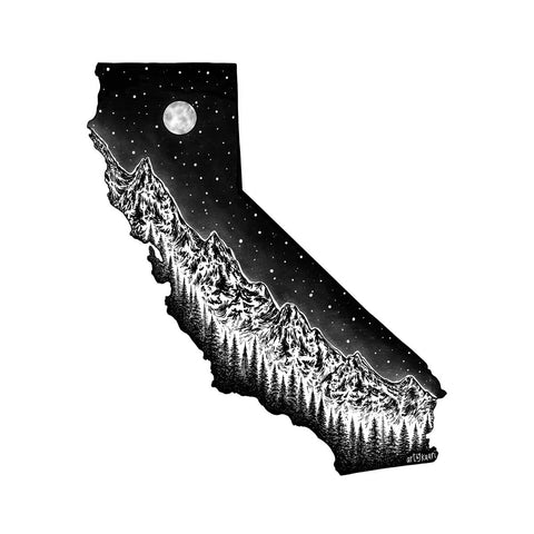 CLEARANCE: California and Sierras Art Print